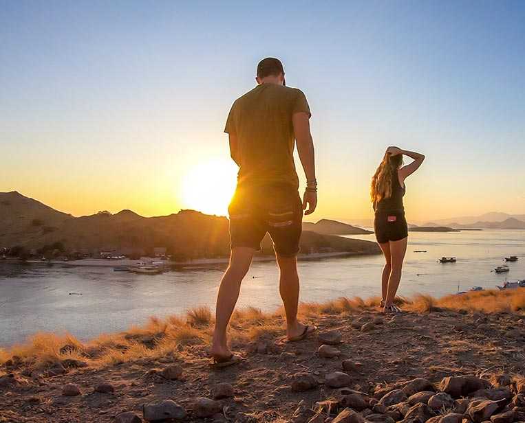 Walk-at-the-Sunset