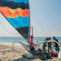 Jukung on Amed White Sand Beach thumbnail