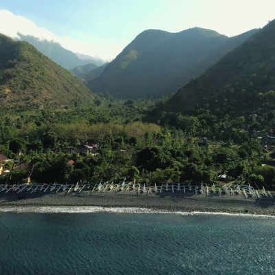 Amed Beach Drone, Mountains View thumbnail