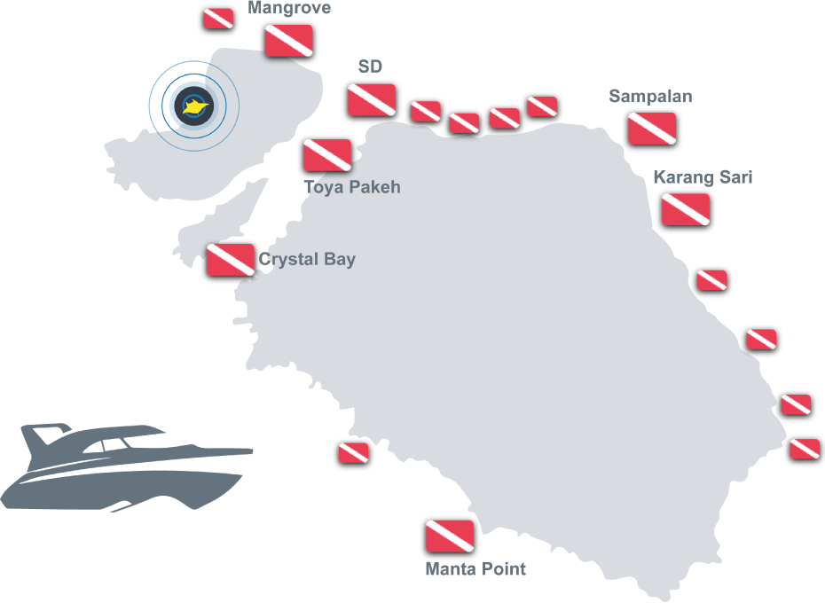 Dive Sites in Nusa Lembongan