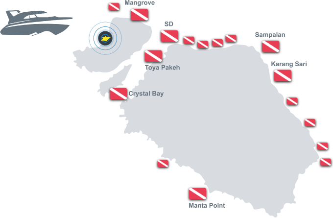 Dive Sites in Nusa Lembongan