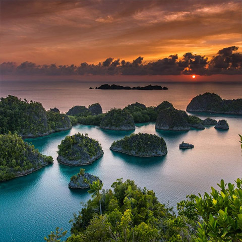 Stunning Sunset In Salawati Raja Amat